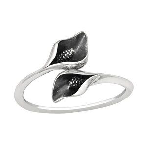 Sterling Silver Calla Lily Flower Ring | 925 Silver